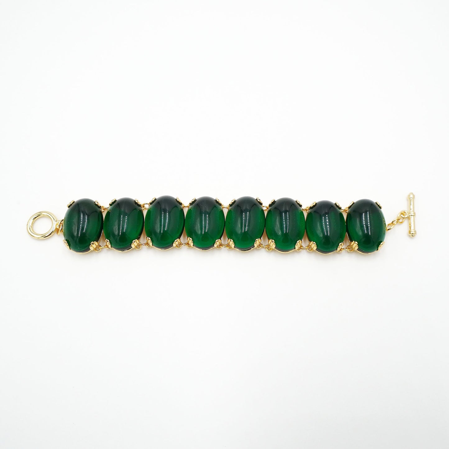 Forest Green Statement Bracelet