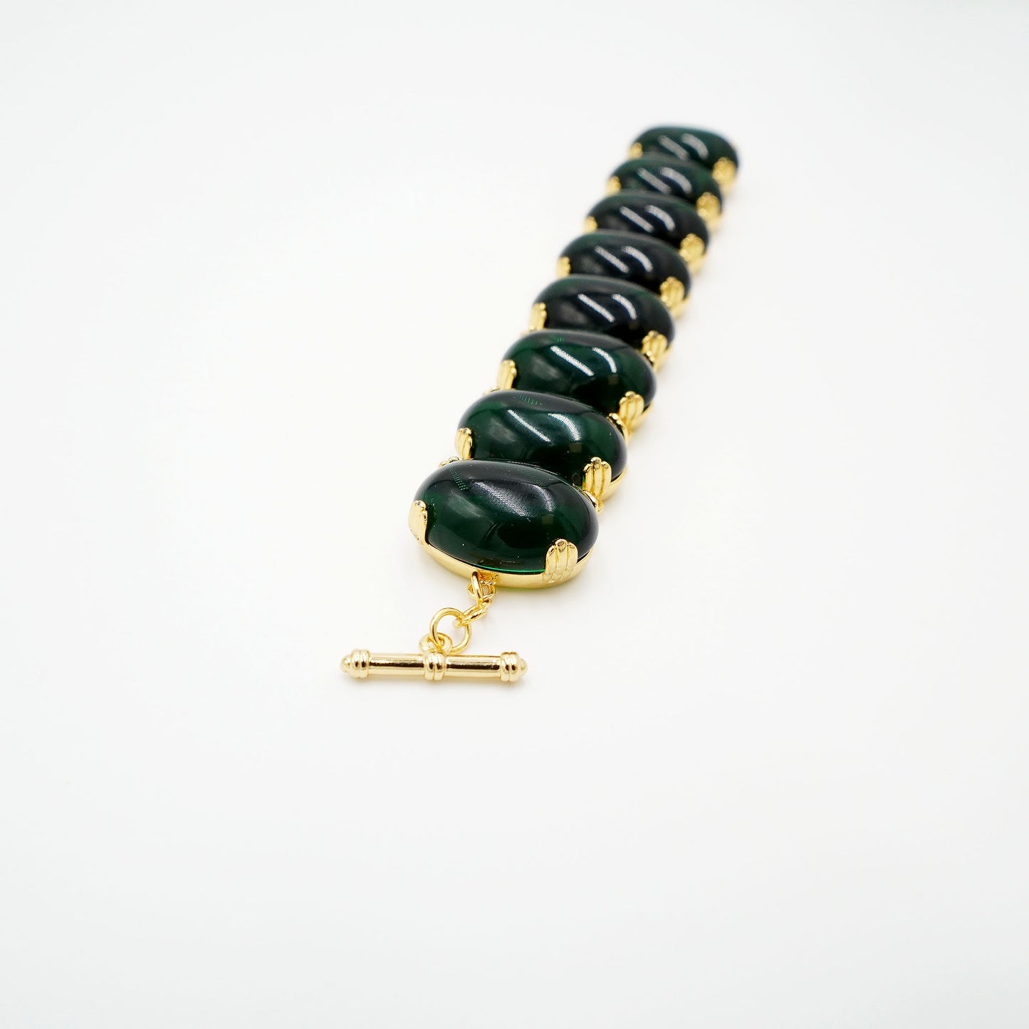 Forest Green Statement Bracelet