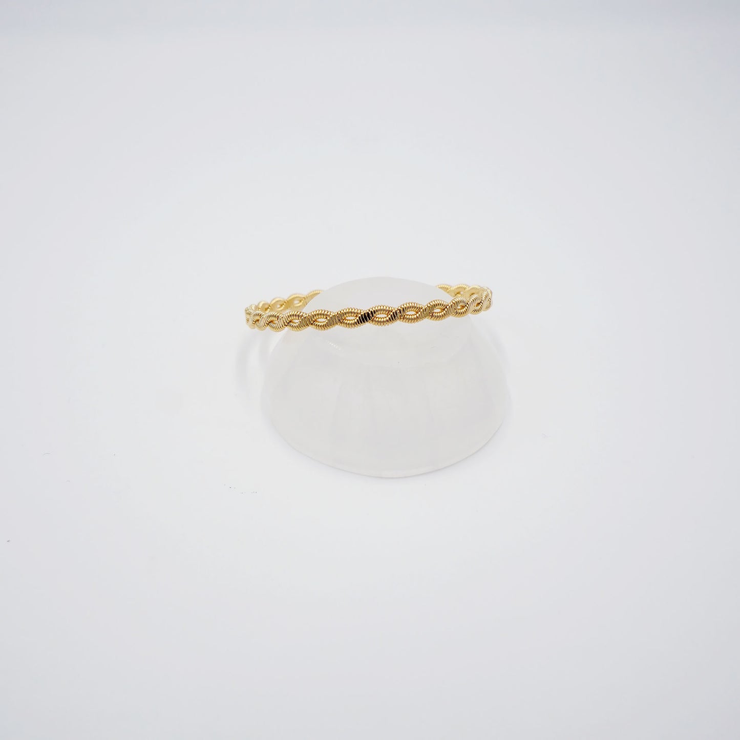 Twisted Gold Rope Cuff