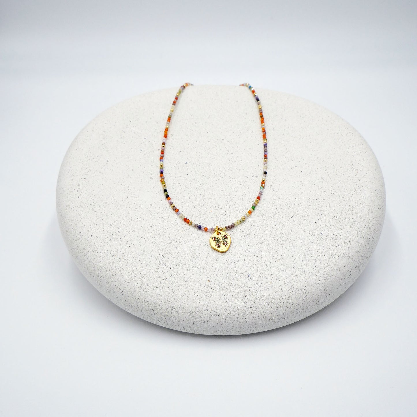 Butterfly Semi Precious Stone Necklace