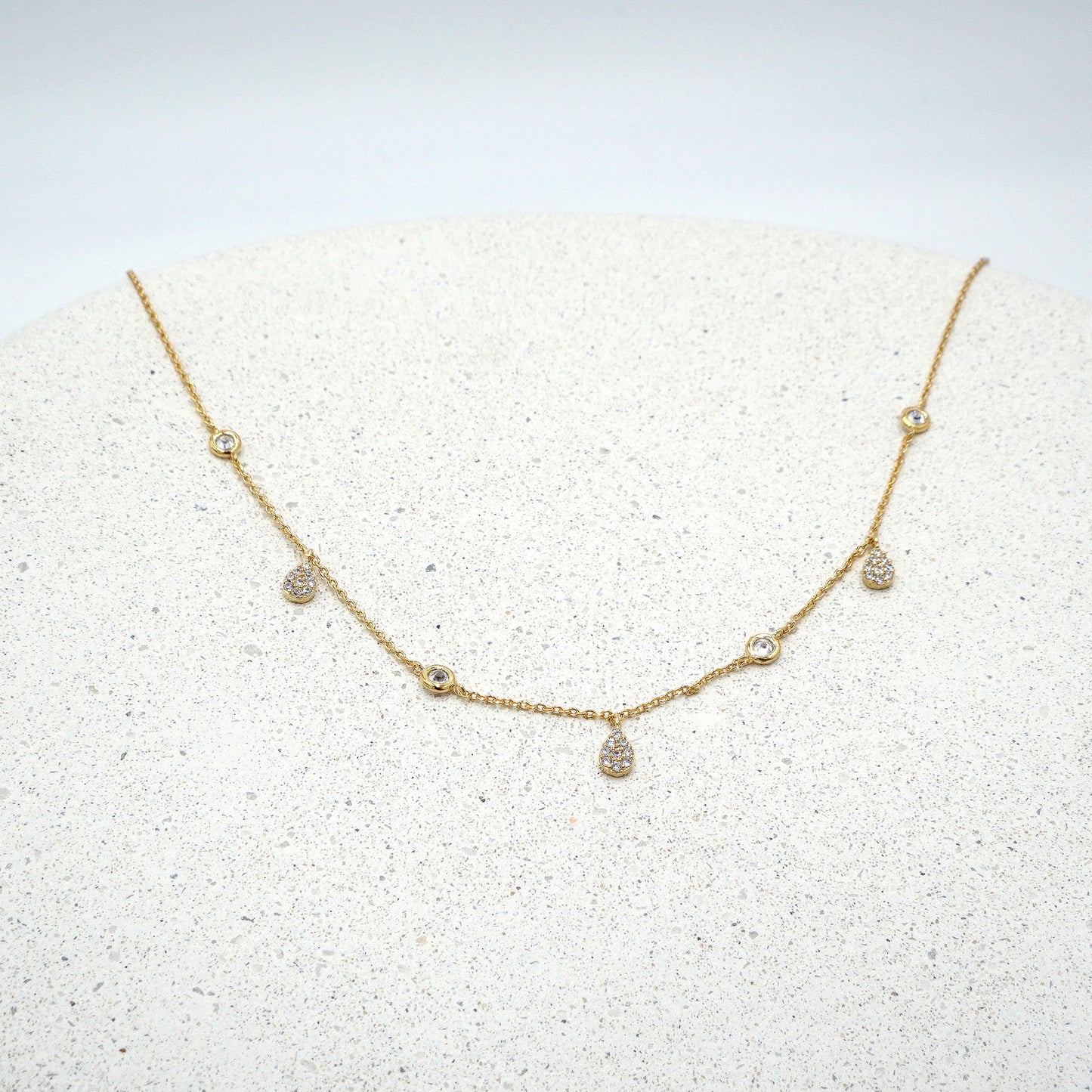 Shimmering Teardrop Necklace