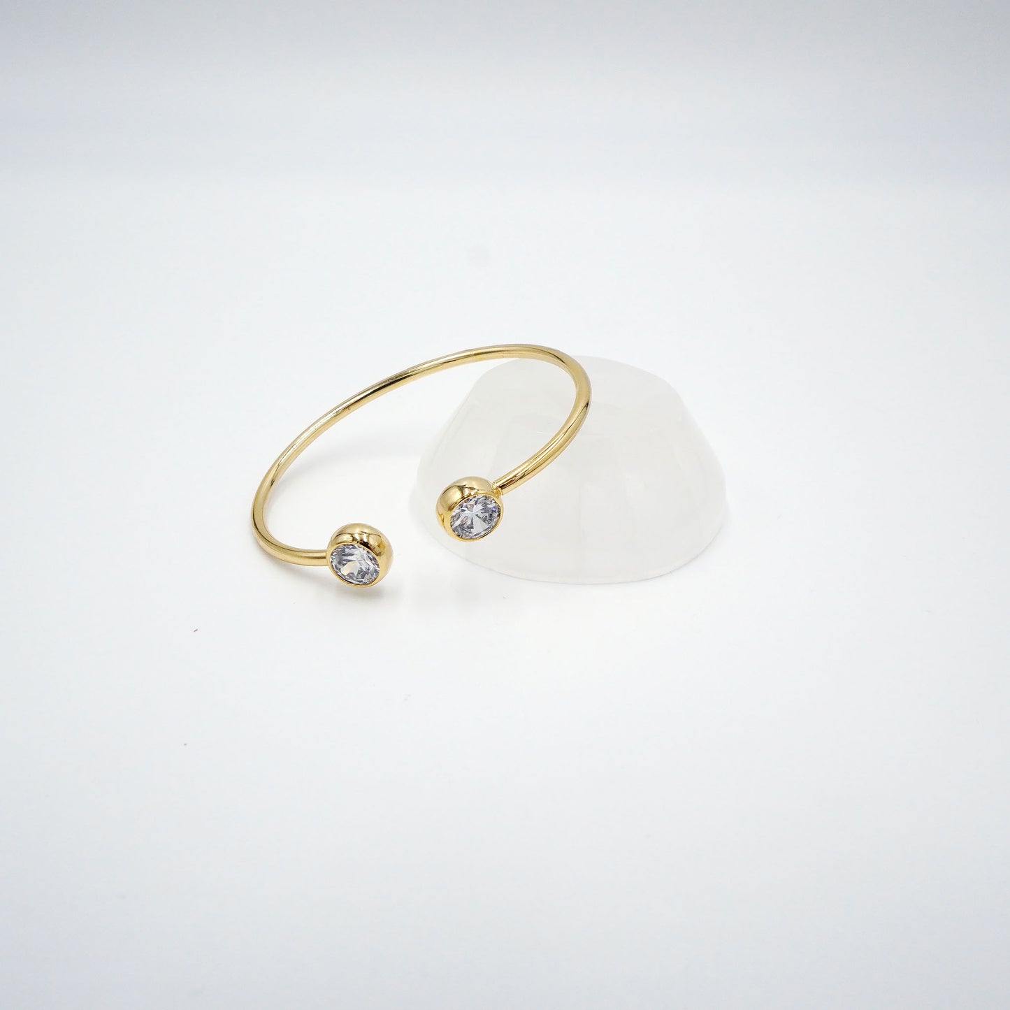 CZ Accent Bangle Bracelet