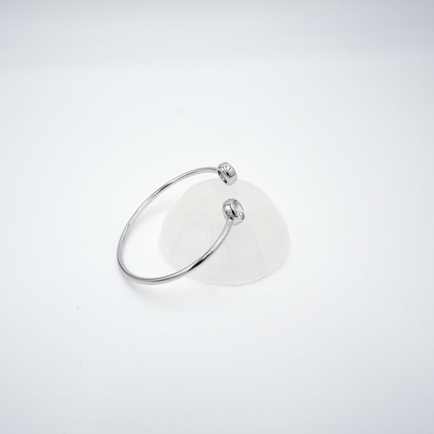 CZ Accent Bangle Bracelet
