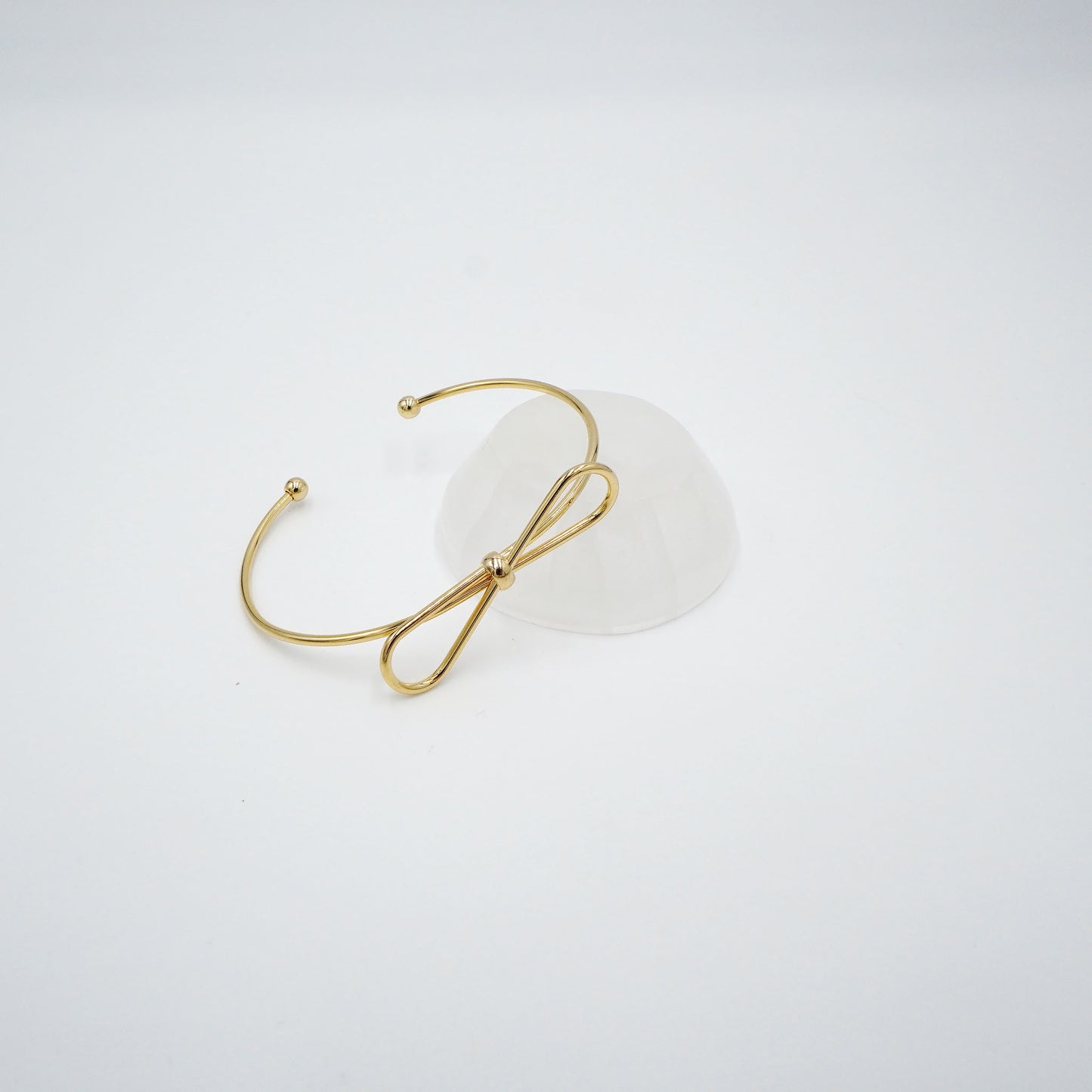 Bow Accent Bangle Bracelet
