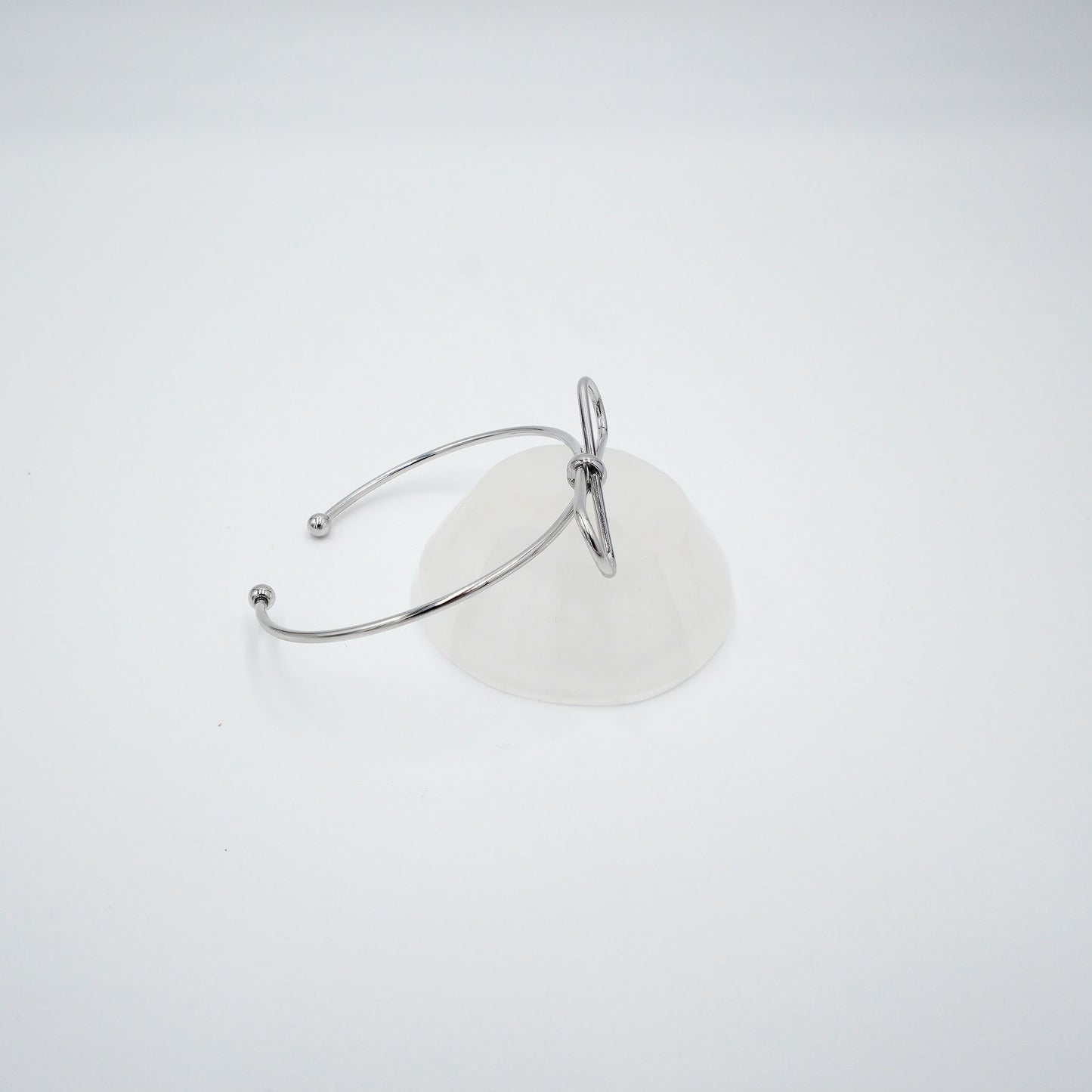 Bow Accent Bangle Bracelet