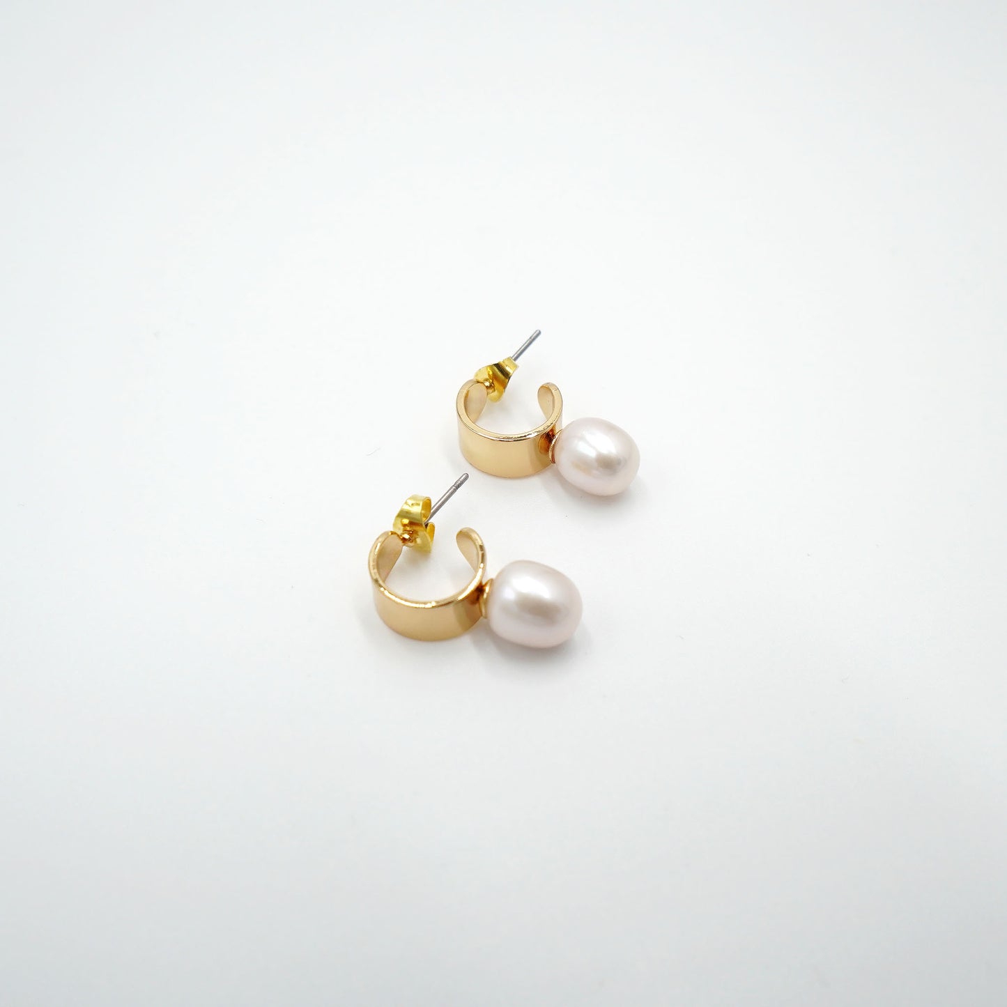 Freshwater Pearl Hoop Earrings