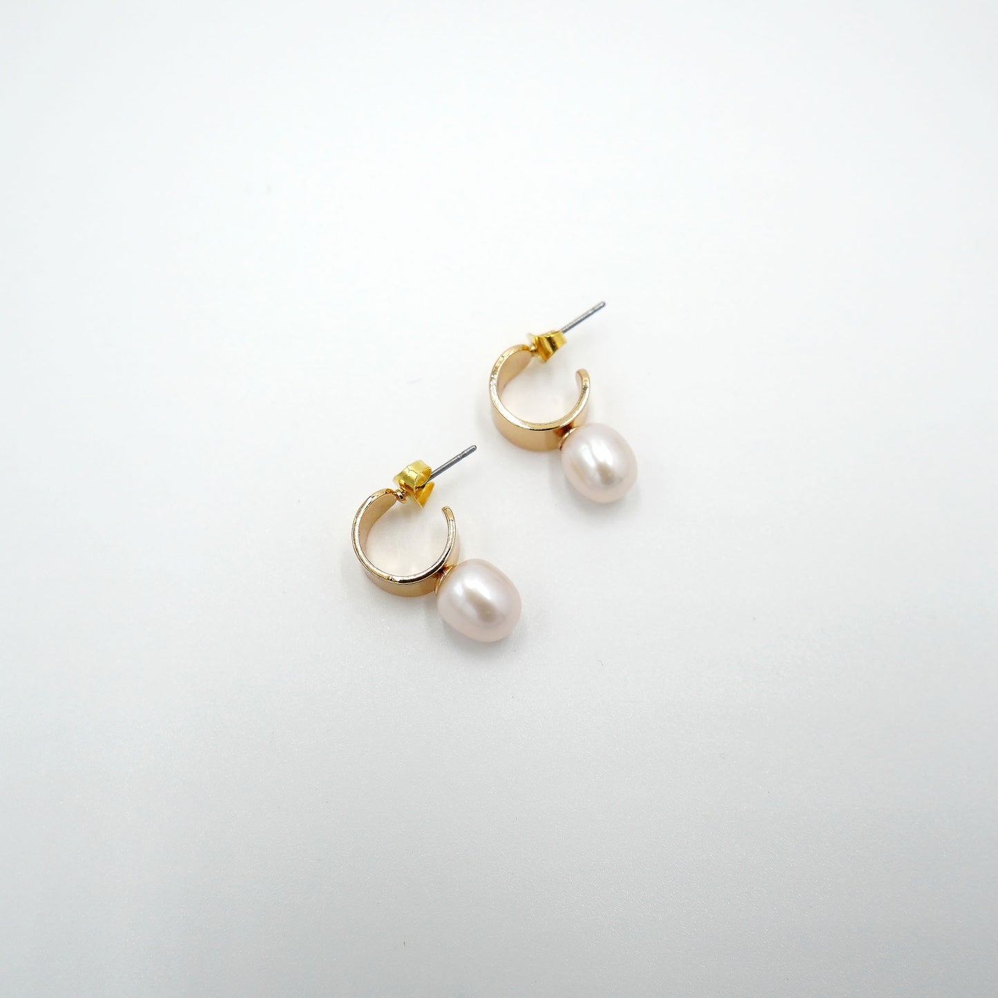 Freshwater Pearl Hoop Earrings