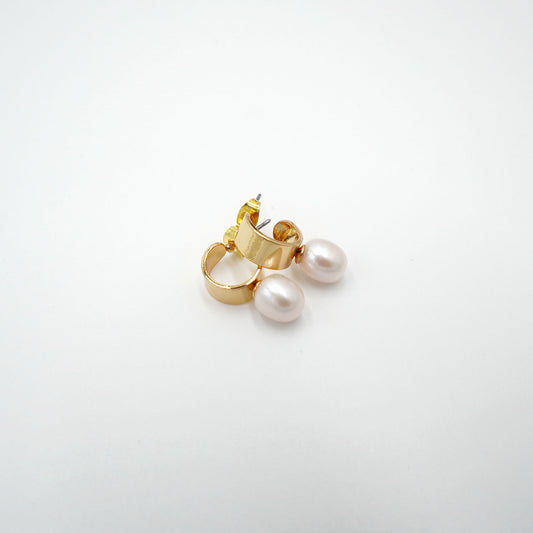 Freshwater Pearl Hoop Earrings