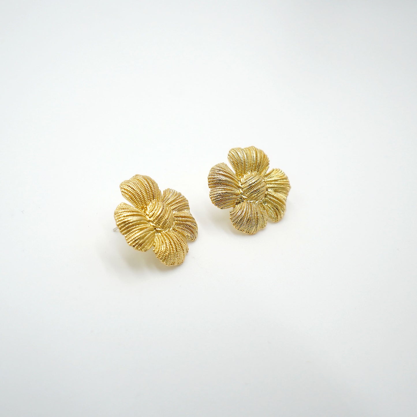 Textured Flower Earrings