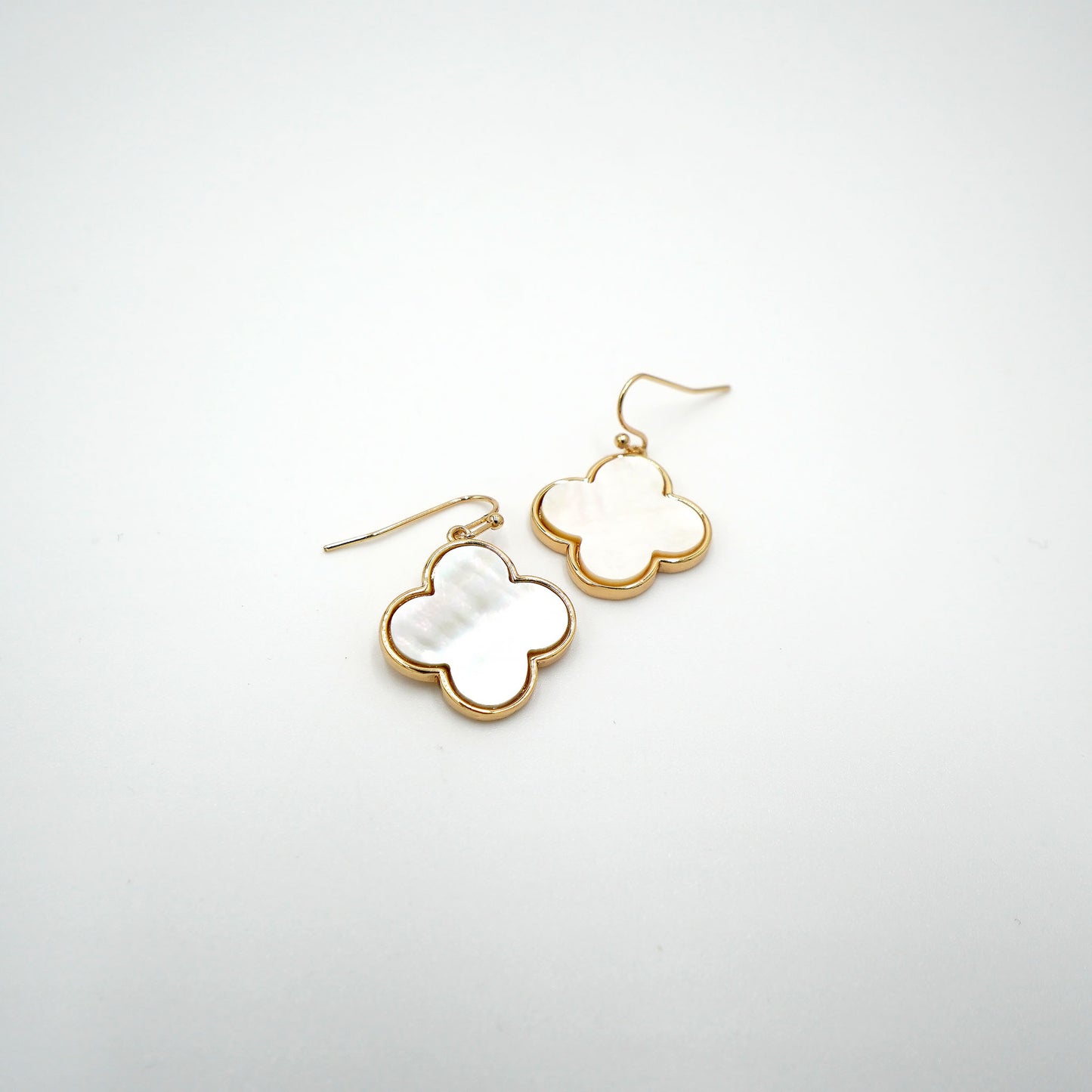 Mother of Pearl Clover Earrings