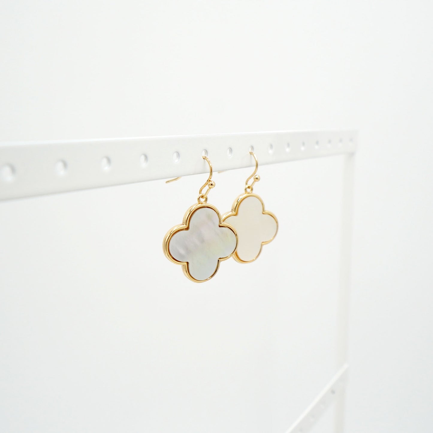 Mother of Pearl Clover Earrings