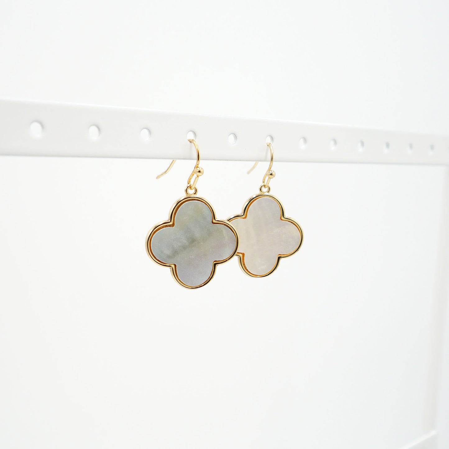 Mother of Pearl Clover Earrings