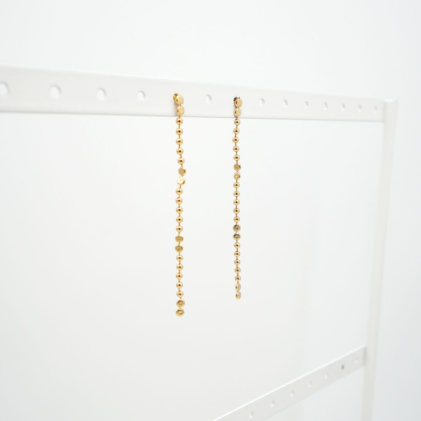 Gold Dangling Chain Earrings