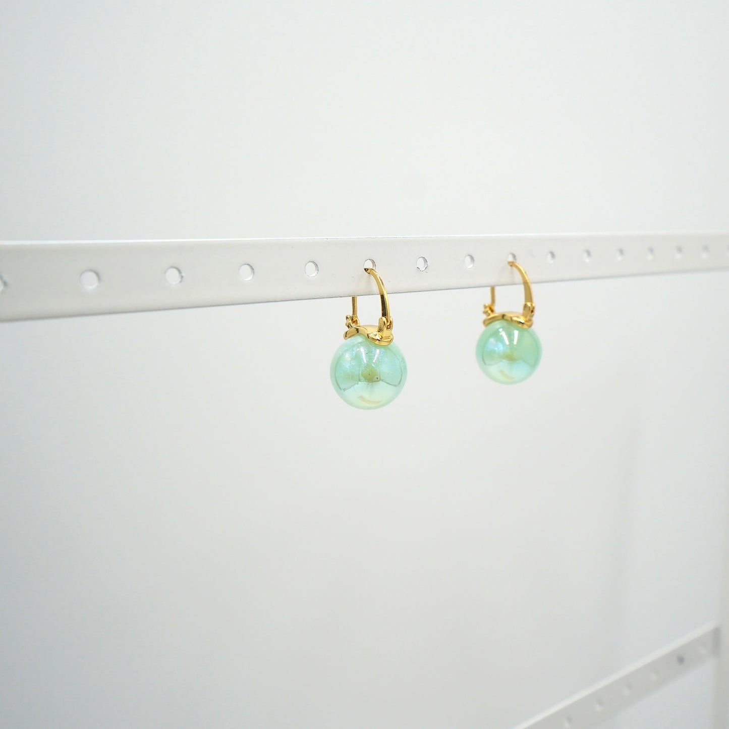 Iridescent Globe Earrings