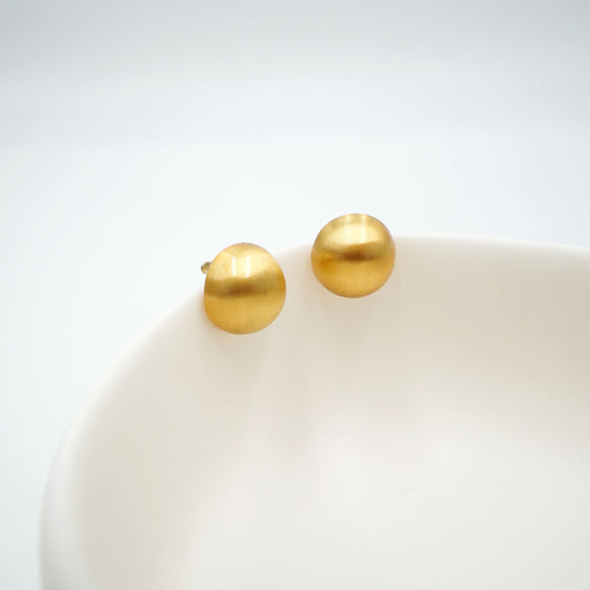 Classic Gold Dome Earrings