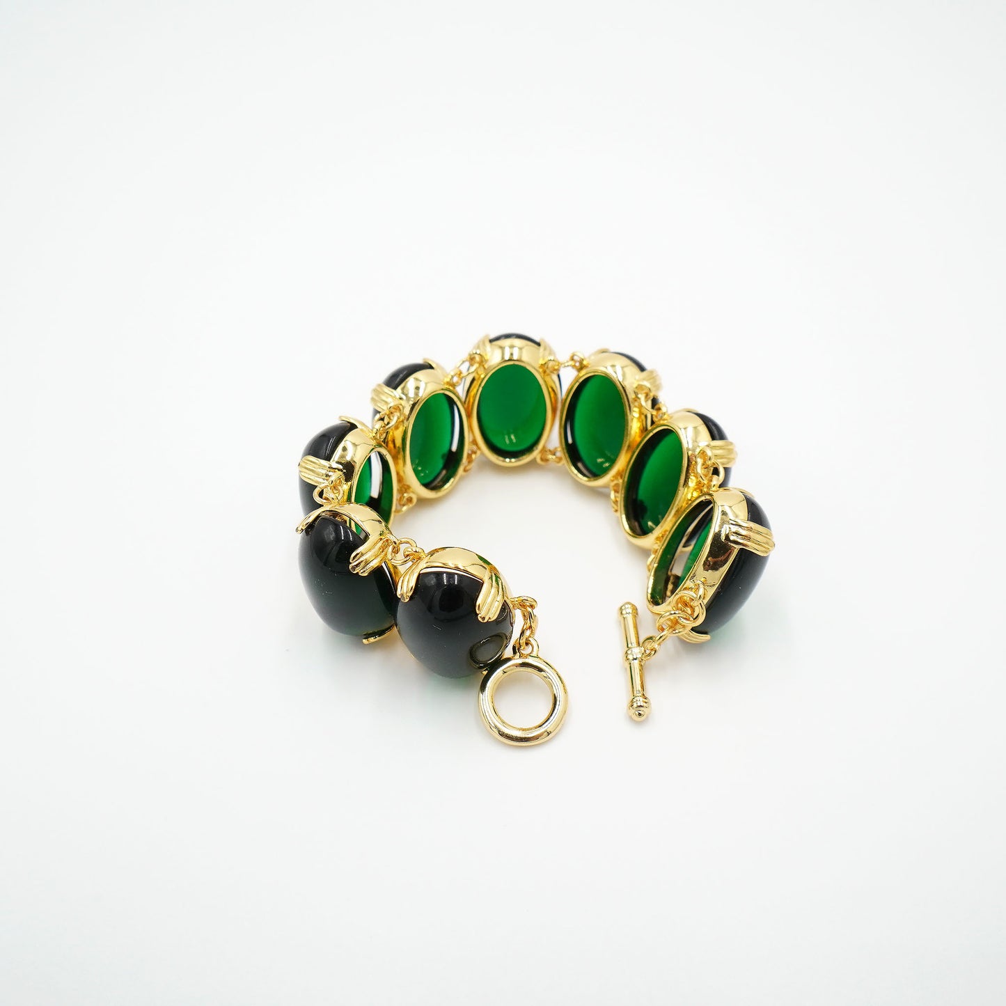 Forest Green Statement Bracelet