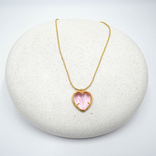 Rose Heart Necklace