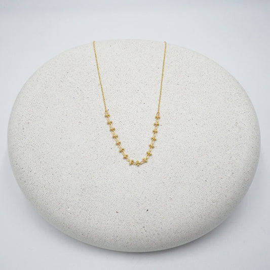 Elegant Beaded Chain Necklace