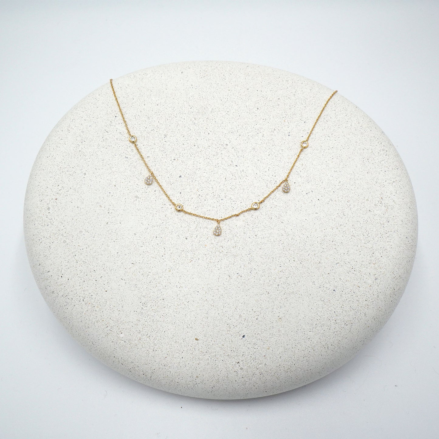 Shimmering Teardrop Necklace