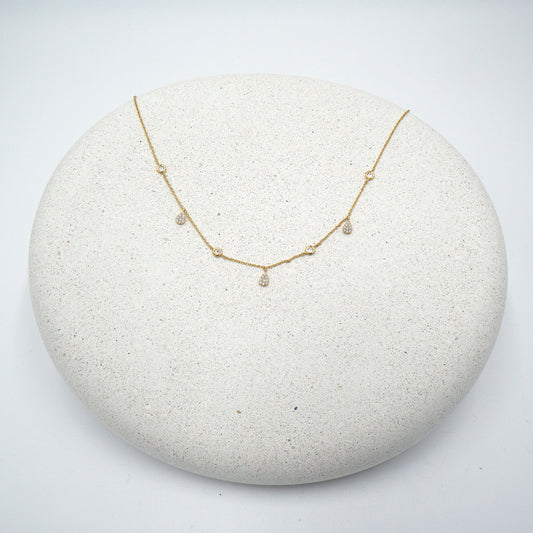 Shimmering Teardrop Necklace