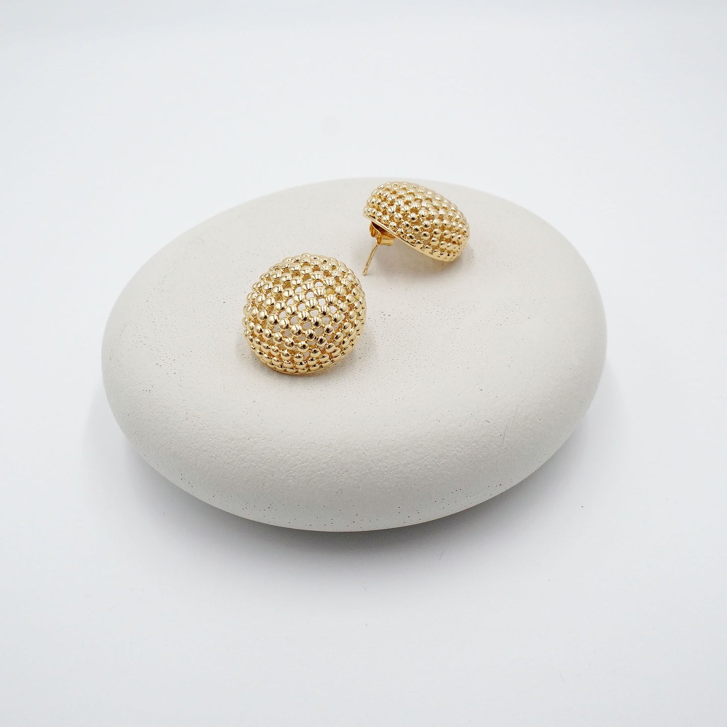 Lattice Sphere Stud Earrings